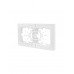Рамка подвійна горизонтальна біла Lezard серія Vesna 742-0200-147 фото 1